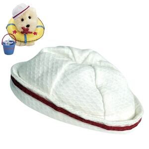 American Girl Coconut Beachside Hat Sailing Beach Cap Pet Accessory Toy Canvas